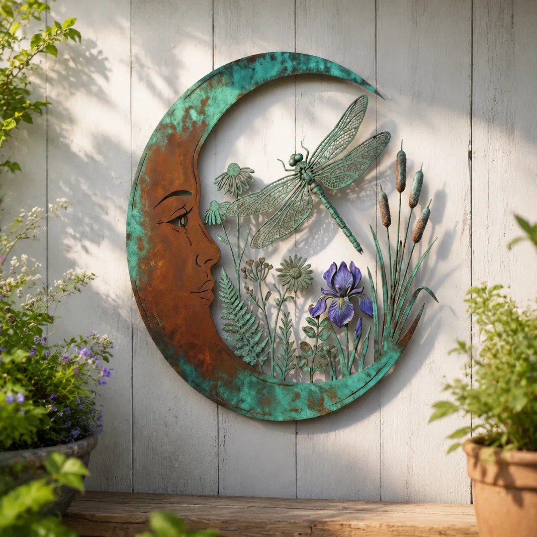🔥HOT SALE🔥Dragonfly & Moon Wall Art