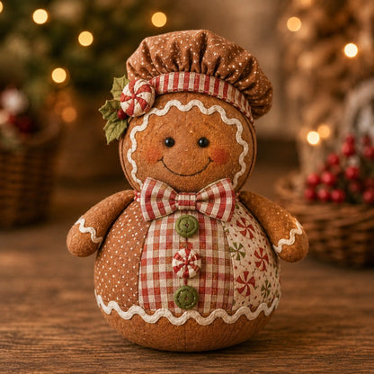 🎄 DIY Patchwork Fabric Doll Kit – Create Your Own Handmade Christmas Character