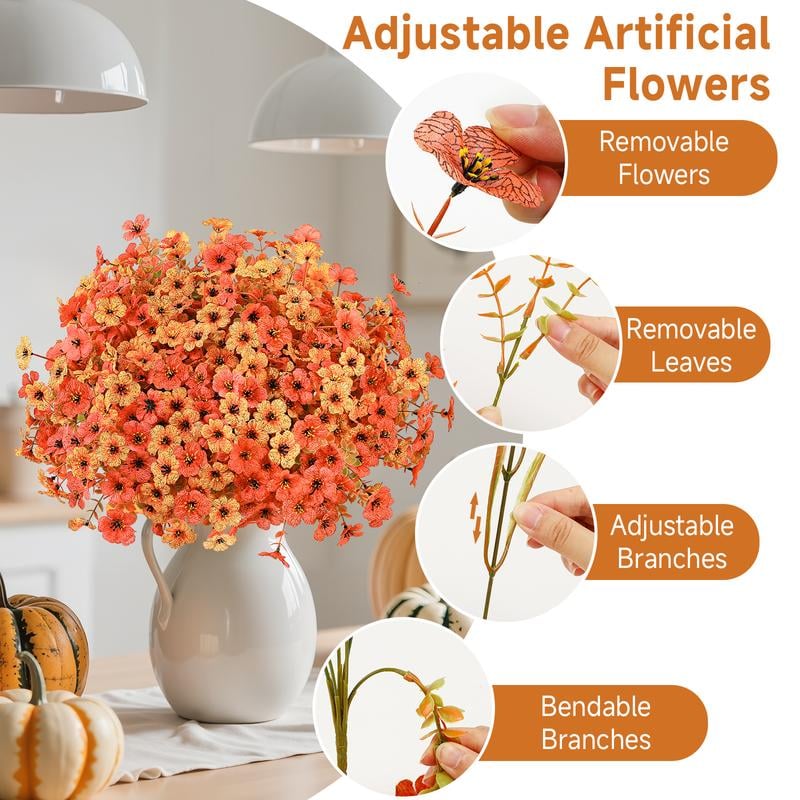 🍁UV-Resistant Artificial Daisy Flowers  for Fall Decor Halloween