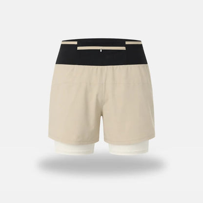 Marathon Pro Shorts — Front Mesh Storage Belt · Right Inner Liner Phone Pocket · Rear Zip Pocket · Anti-Chafe Liner
