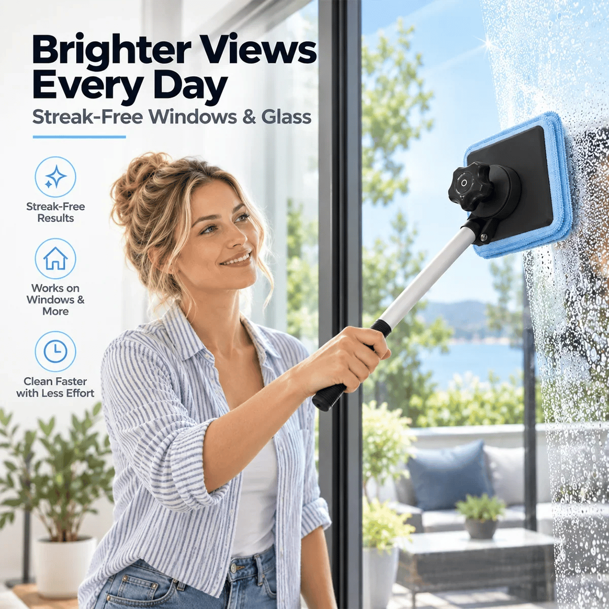 🧲 Dual-Magnet Car Windshield Cleaner ✨ Streak-Free Auto Window Cleaning Kit
