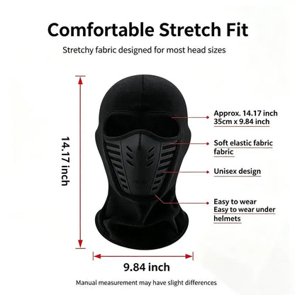 Unisex Fleece Full Face Balaclava Ski Mask - Windproof, Anti-Haze, Soft Sports & Outdoor Hat, Motorcycle Accessories for Skiing, Winter Outdoor Activities