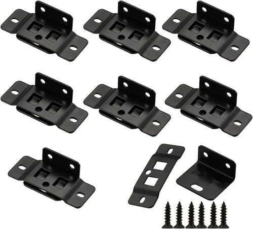 Quick Fitting Furniture Corner Brackets – Heavy Duty Stainless Steel L Shape Joint Fixing Brackets with Screws for Cabinets, Tables & Chairs Repair Kit