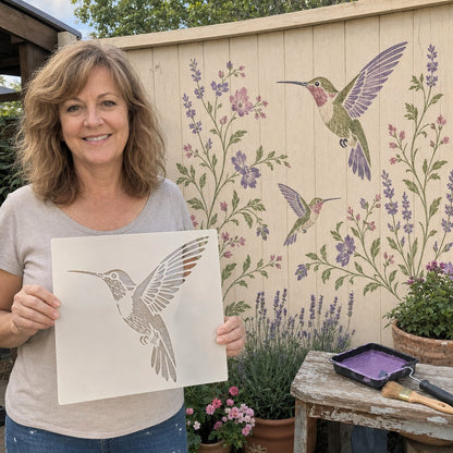 🔥Last Day 49% OFF 🌿Garden Bloom Wall Stencil Kit✨