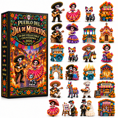 Pueblo del Día de Muertos 2026 – 24-Day Miniature Countdown