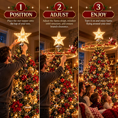 🎅Flying Santa Tree Topper™