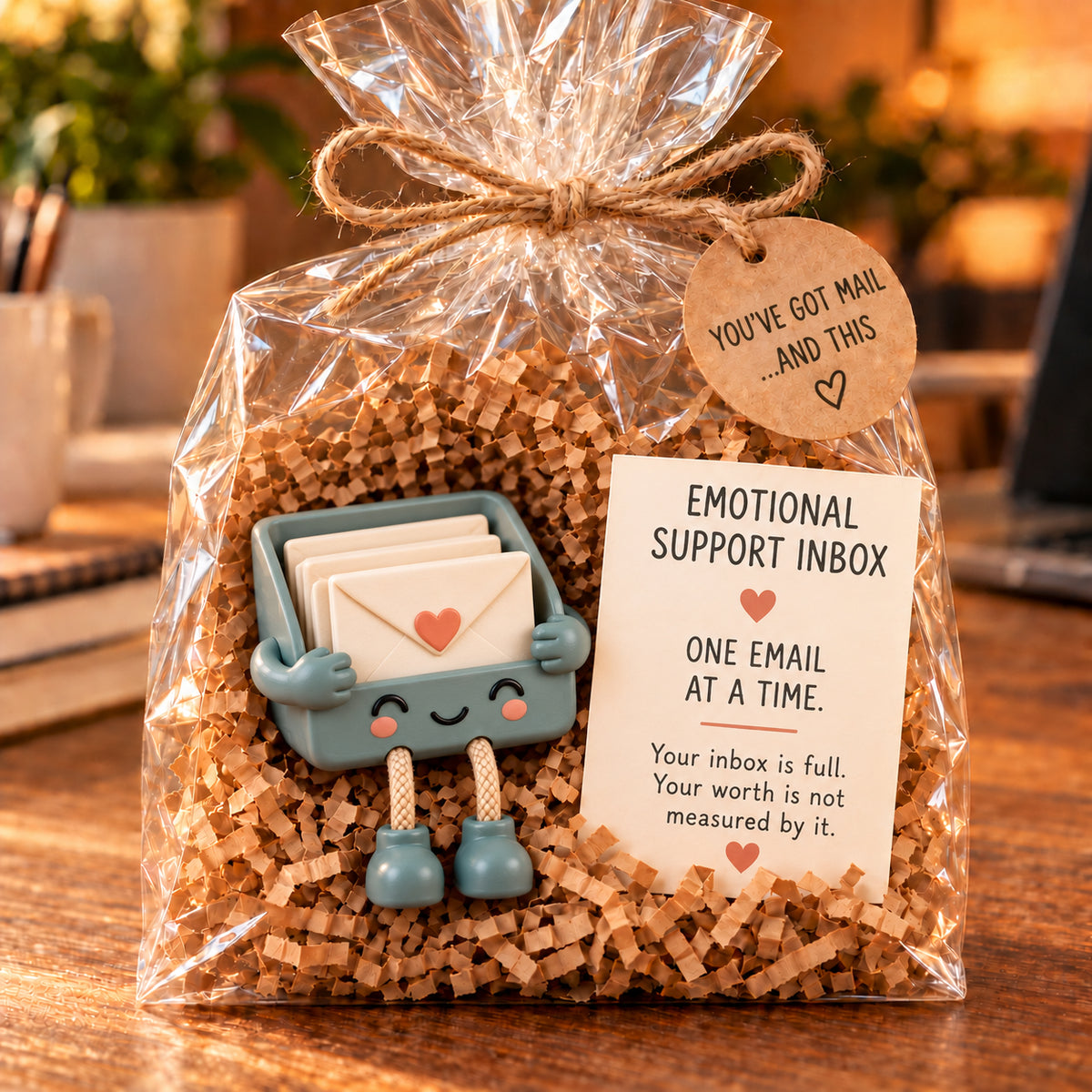 🔥LAST DAY 49% OFF - Emotional Support Desk Companions™ – Funny Coworker Gift with Encouraging Message Card