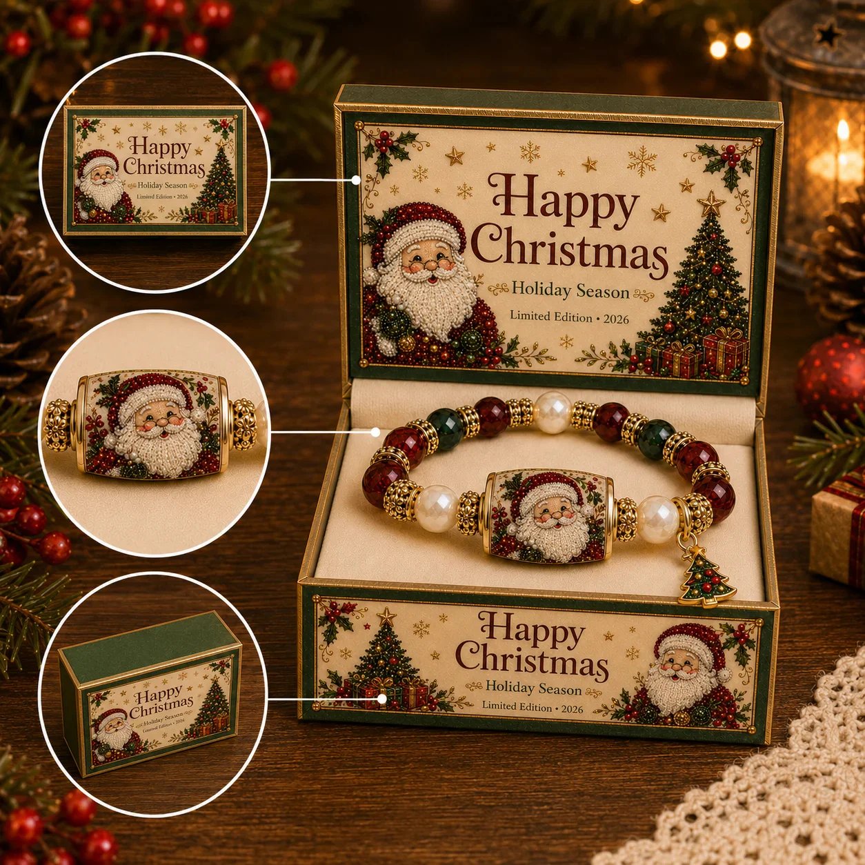 🏆Hot Sale 62% OFF🎄Christmas Magic Collection Pearl Bracelet — 2026 Limited Meaningful Edition