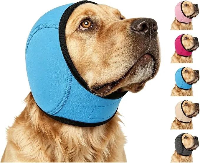 Calming Dog Ear Wrap | Noise-Reducing Ear Protection for Grooming, Bathing & Fireworks