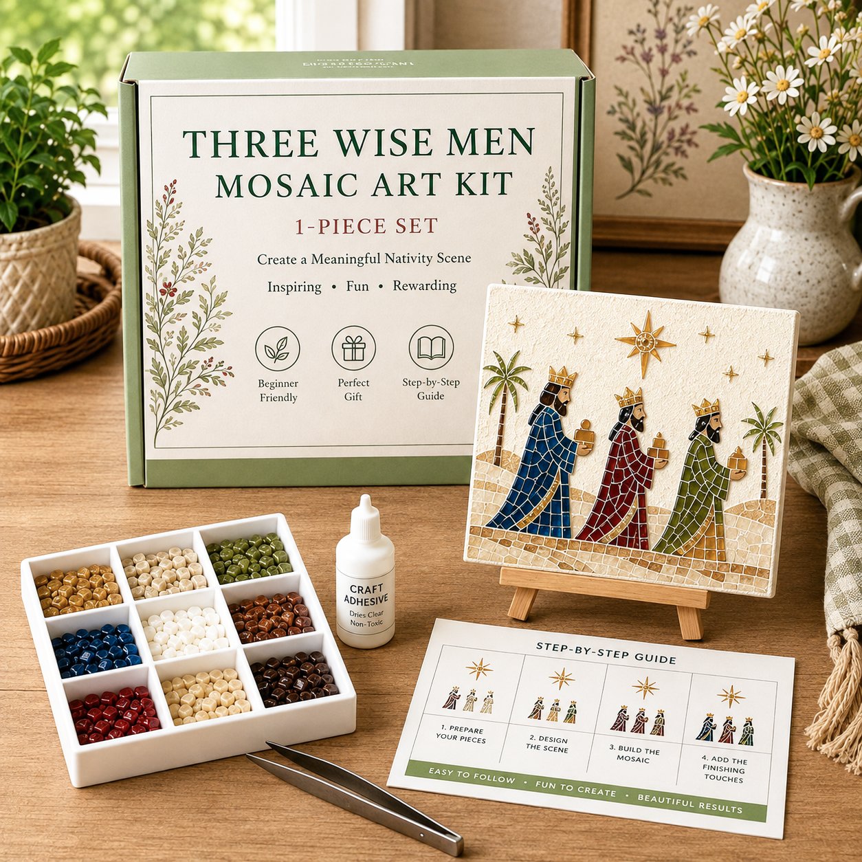💥Nativity Sea Glass Art Kit