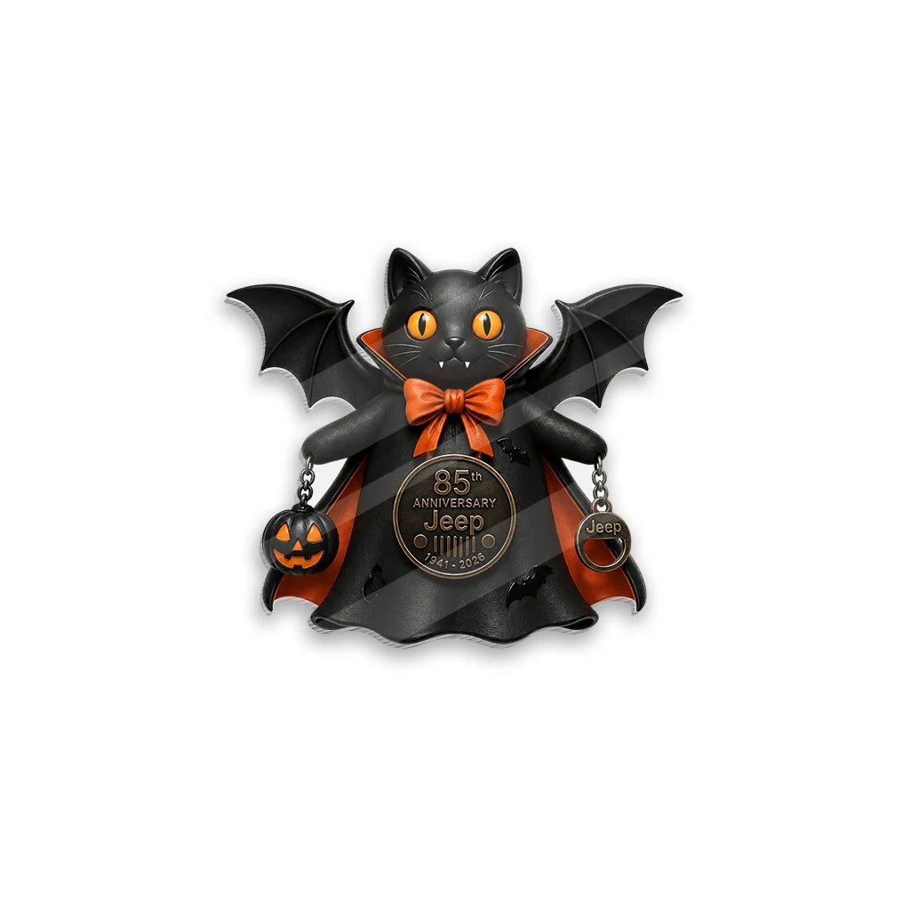 Jeep Halloween 85th Anniversary Grim Reaper Duck Acrylic Magnet