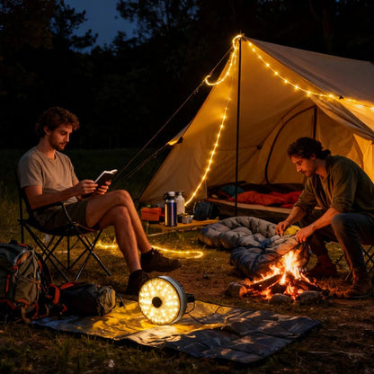 💯Solar Camping Light with 20m Light Strip