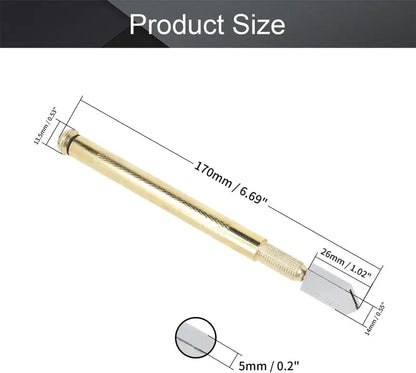 🔥Professional Diamond Glass Cutter with Alloy Handle Roller Wheel