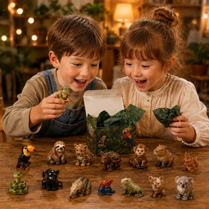 Rainforest Animals Life Advent Calendar 2026 - 24-Day Festive Countdown, Acrylic Charms Blind Box