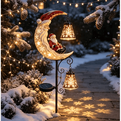 🎅Christmas Early Discount 49% Off - 🔥Santa’s Moonlight Lantern Solar Garden Stake⛄