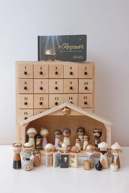 ✝ Nativity Advent Calendar 2026 – Christmas Countdown with Nativity Figures