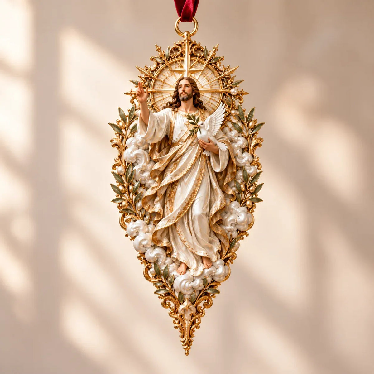 ✝️ Sacred Christmas Ornament Collection | 9 Faith-Inspired Designs with Sculptural Detail for Trees & Meaningful Gifts 🎄