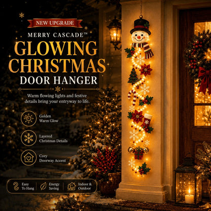 ⏳ Ultimo giorno: 49% DI SCONTO – 🎄 Decorazione natalizia luminosa da porta MerryCascade | 6 design festivi, luce calda, dettagli 3D & decorazione verticale salvaspazio ✨