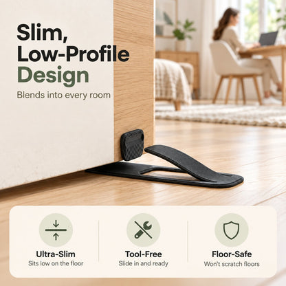 Slide. Grip. Protect: The Flexible Door Stopper 🪶✨