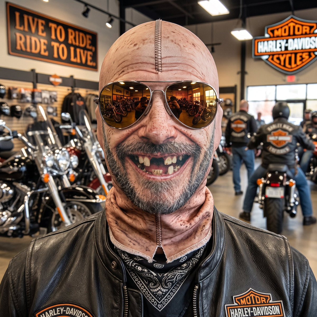 Funny Old Man Ski Mask