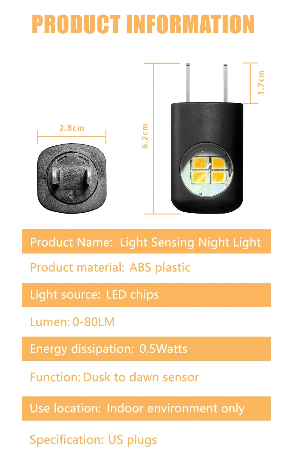 🔥LED Wall Socket Night Light