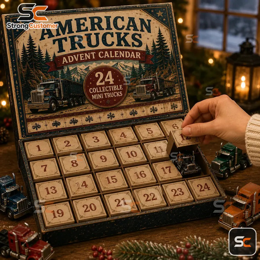 Numbered doors of the American Trucks 24-day Advent Calendar