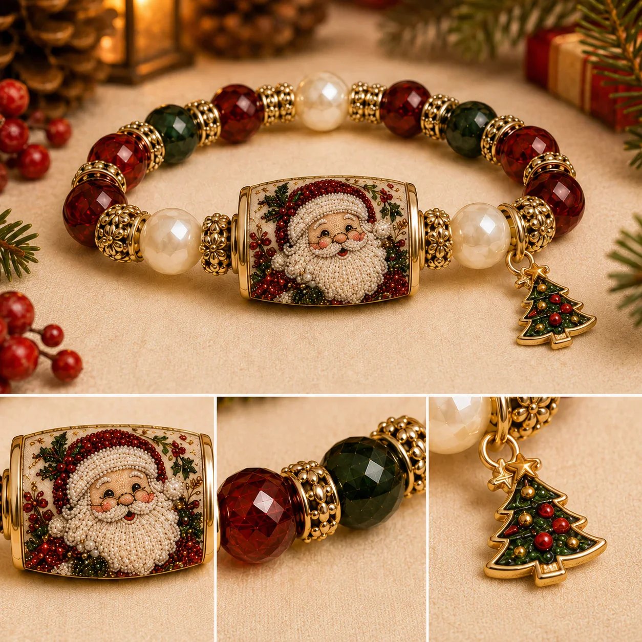 🏆Hot Sale 62% OFF🎄Christmas Magic Collection Pearl Bracelet — 2026 Limited Meaningful Edition