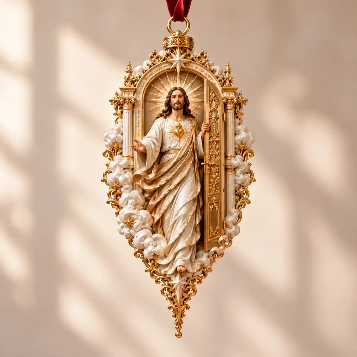 ✝️ Sacred Christmas Ornament Collection | 9 Faith-Inspired Designs with Sculptural Detail for Trees & Meaningful Gifts 🎄
