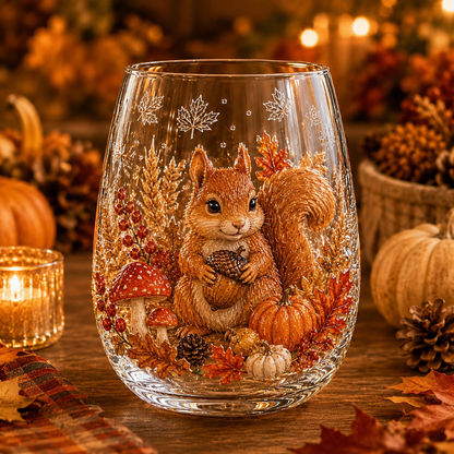 🍂Autumn Harvest 2D Glass Cup Gift Set – 6 Festive Designs