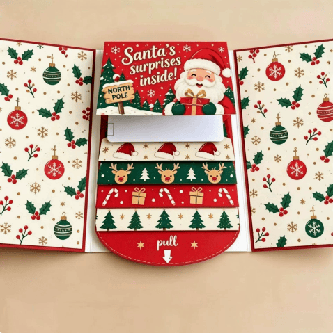 ⏰LAST DAY 50% OFF - 2026 New 🎅💳 Waterfall Christmas Gift Card Booklet ✨