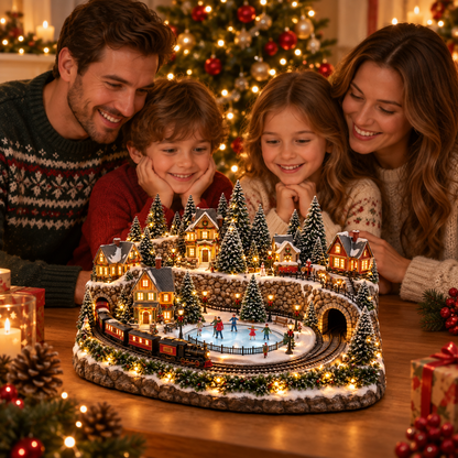🚞🪄 49% OFF Today! ✨ Magical Christmas Train & Skating Rink – Bring Holiday Magic Home! ✨