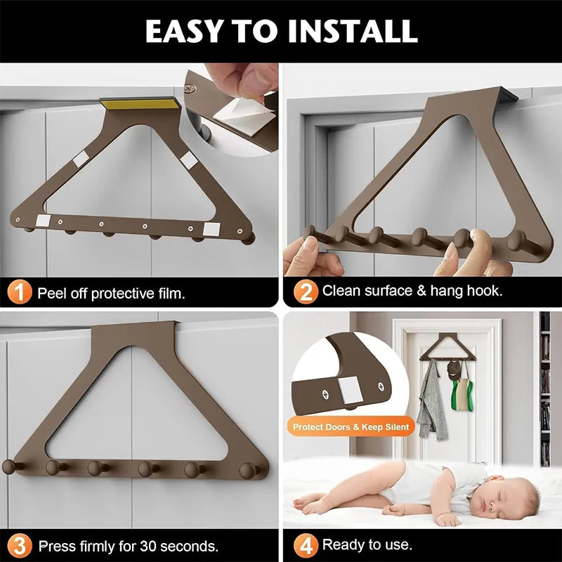 🔥🚪Over-the-Door Hanger Organizer