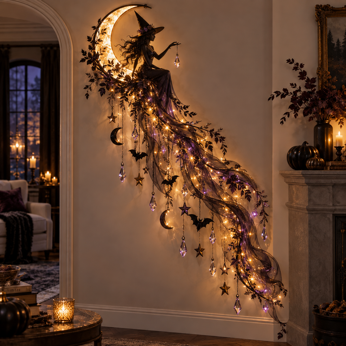 ✨Last Day 49% OFF✨Elegant Halloween Cascade Wall Light Collection