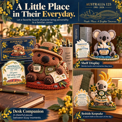 ⏳ Last Day 49% OFF – 🇦🇺 Australia 125th Anniversary Crochet Keepsake | Intricate 3D Crochet Work • Gift-Ready Box 🎁
