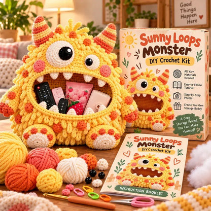 Clutter Munchers Hungry Monster DIY Crochet Storage Buddies 👾🧶