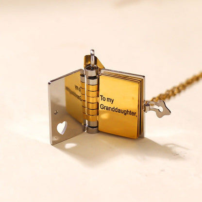 💥 For Granddaughter - The Most Beautiful Chapter Book Necklace