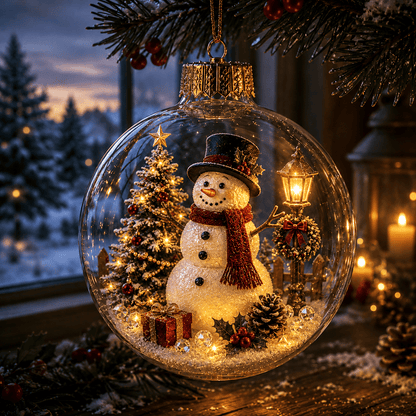 🔥Limited time 50% OFF -✨✨🎄 Glowing Christmas Story Ornament – Light-Up Mini Holiday Scene