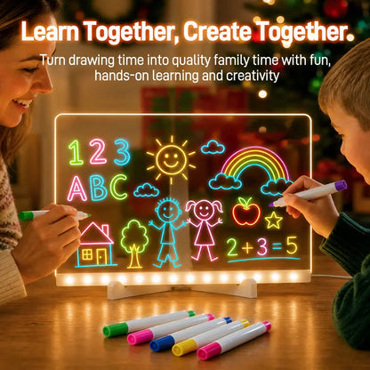 LED Drawing Board for Kids with Light Effects