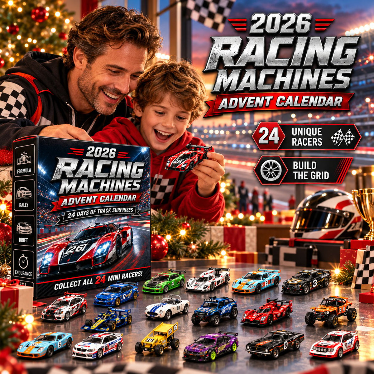 🏁 2026 Racing Machines Advent Calendar – 24 Unique Racers