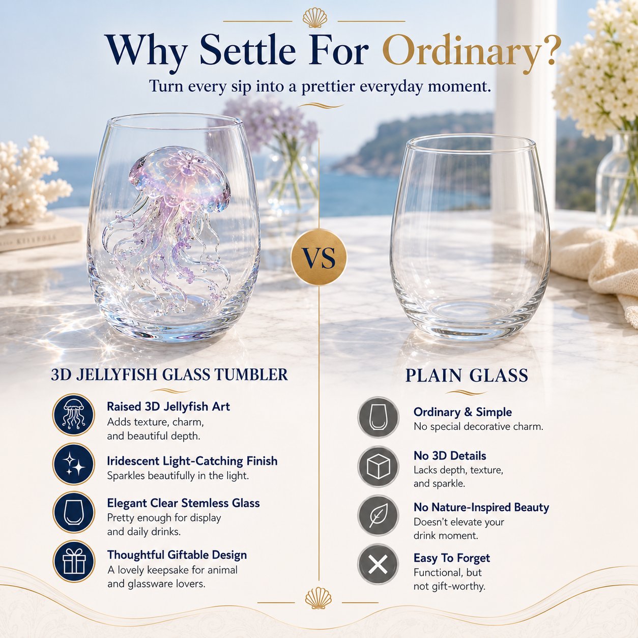 🔥 LAST DAY 49% OFF – ✨ 3D Animal Floral Glass Tumbler | For Prettier Sips, Sunlight-Catching Details, Nature Charm & Elegant Everyday Drink Vibes 🌸🐾
