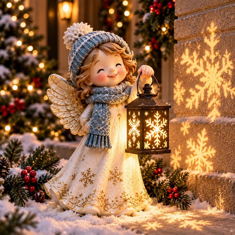 ⛄✨ Snowman Nativity Glow™ – Solar Christmas Step Light with Holy Family Projection 🎄✝️