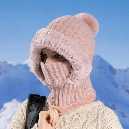 ✨ Cozy White Knit Beanie for Women Fall Winter Warmth ❄️