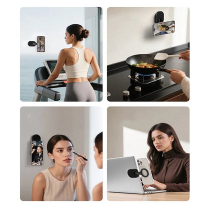 Multi-Function 3-in-1 Phone Stand with Magnetic & Suction Mount