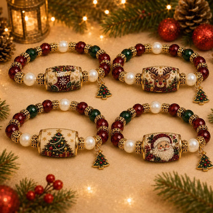 🏆Hot Sale 62% OFF🎄Christmas Magic Collection Pearl Bracelet — 2026 Limited Meaningful Edition