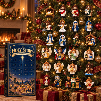 ✨ The Holy Story 24-Day Mini Brick Ornament Advent Calendar