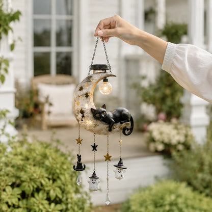 Whimsical Solar Halloween Hanging Lantern