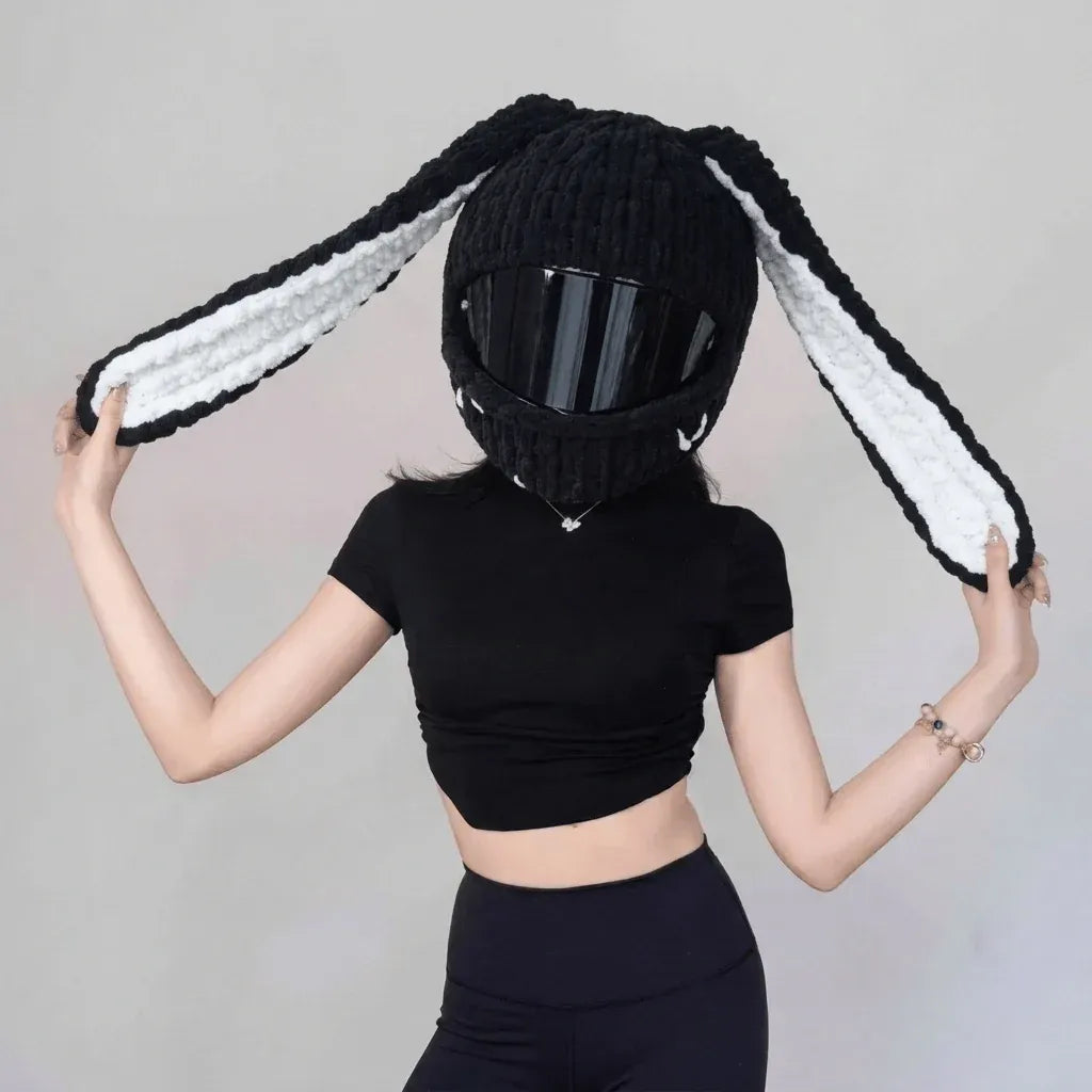 🏍Handmade Helmet Cover |Cute Knit Helmet Topper forMotorcycle & Bike Helmets