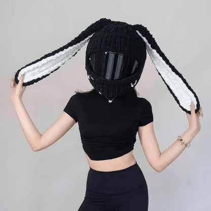 🏍Handmade Helmet Cover |Cute Knit Helmet Topper forMotorcycle & Bike Helmets