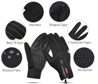 Waterproof Touchscreen Gloves for Outdoor Working