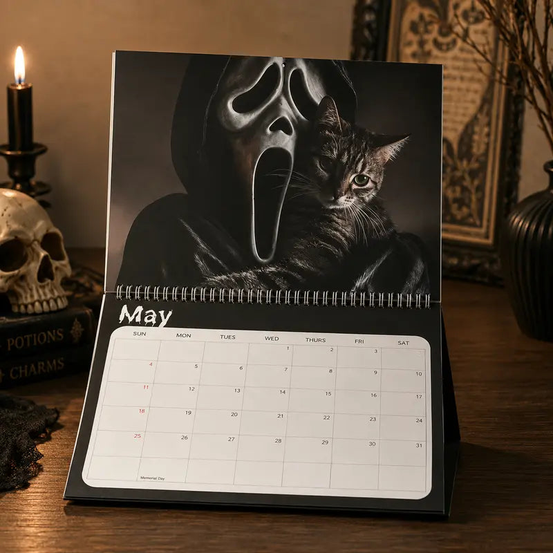⏳ Last day to save 50%👻2027 Whimsical Cat 12-Month Wall Monthly Planner Calendar